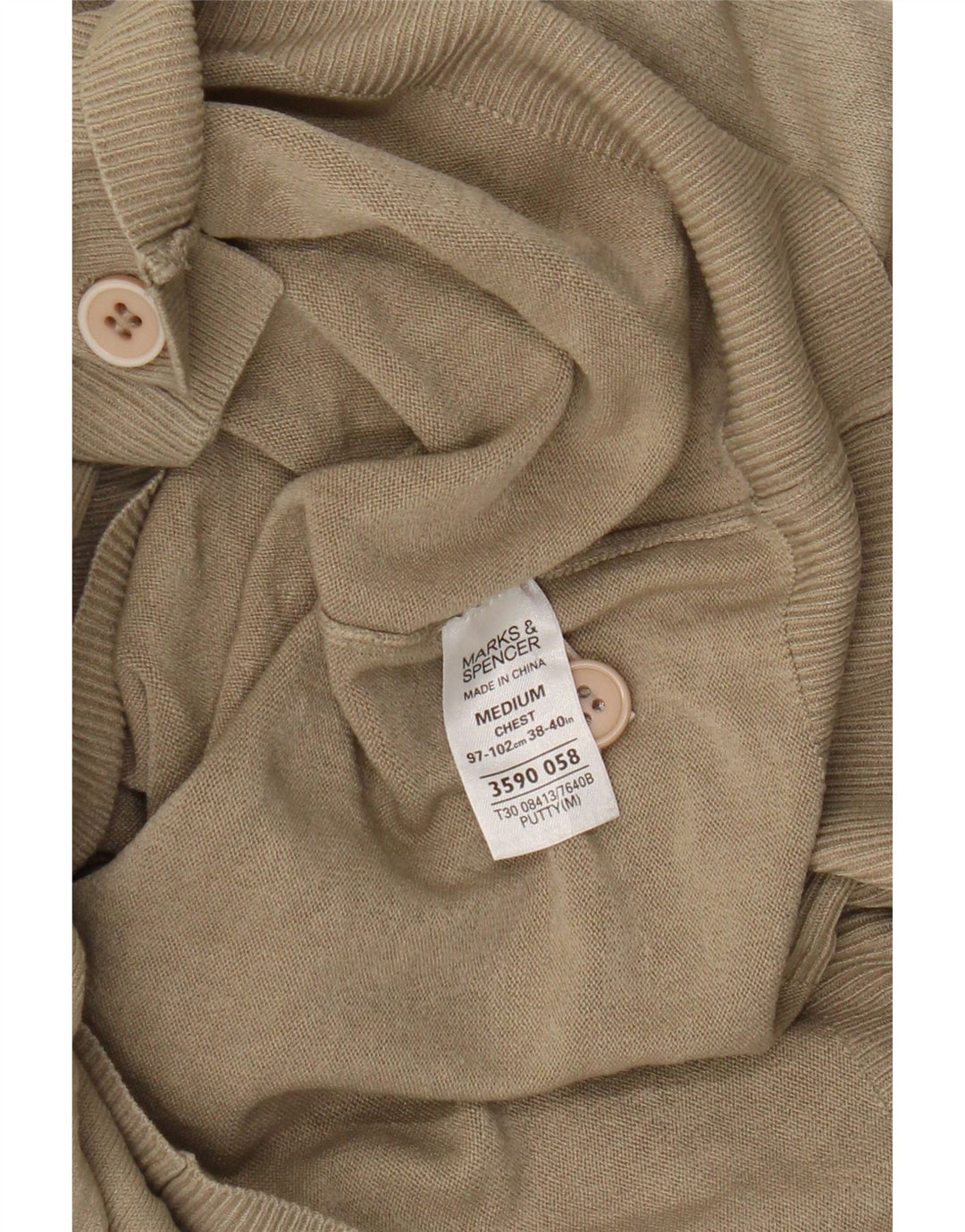 Pulover Marks & Spencer pentru femei Blue Harbour Cardigan UK 12 Medium Bej