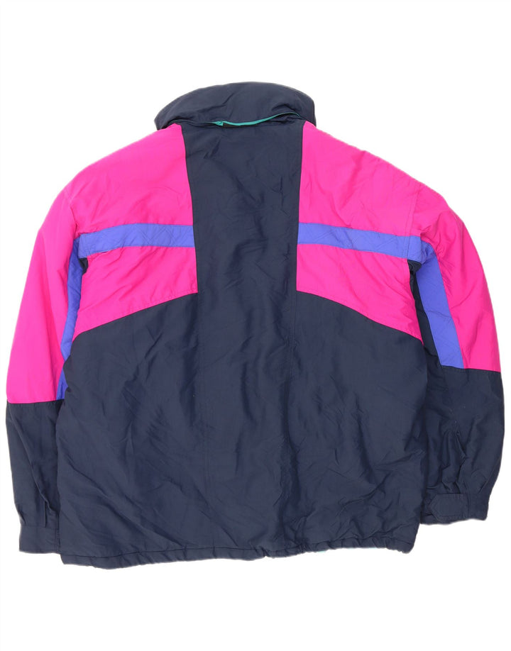 Jachetă de schi Fila pentru bărbați cu glugă IT 54 2XL bleumarin poliester color bloc