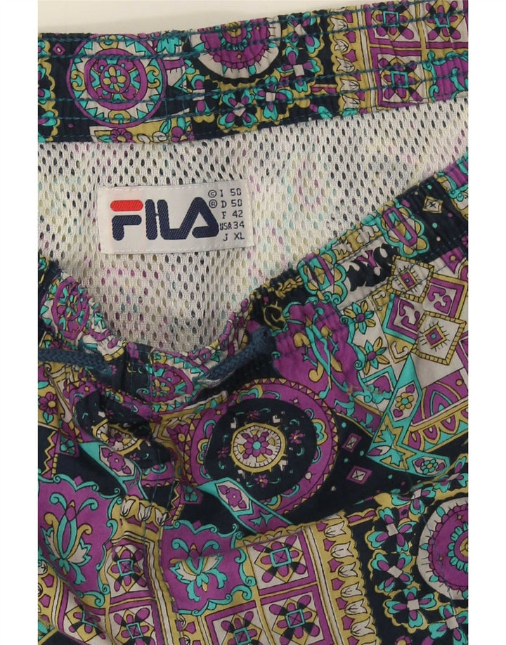 Pantaloni scurți de înot Fila pentru bărbați, mari, multicolori, florale