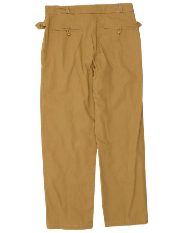 Pantaloni chino drepți vintage pentru bărbați L30 L28 bej