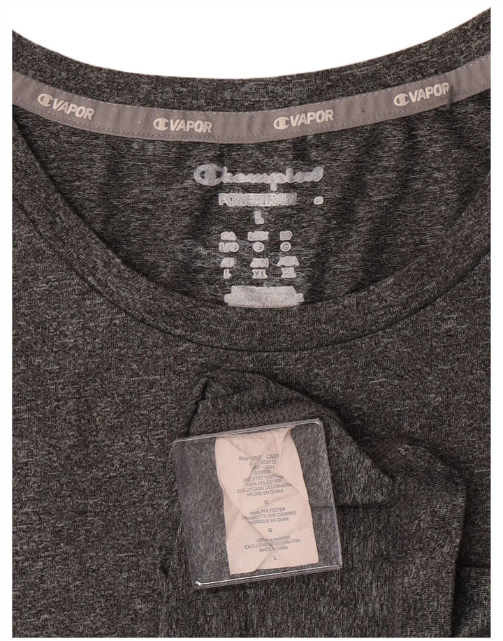 Tricou Champion pentru femei Top UK 16 Large Gri Poliester