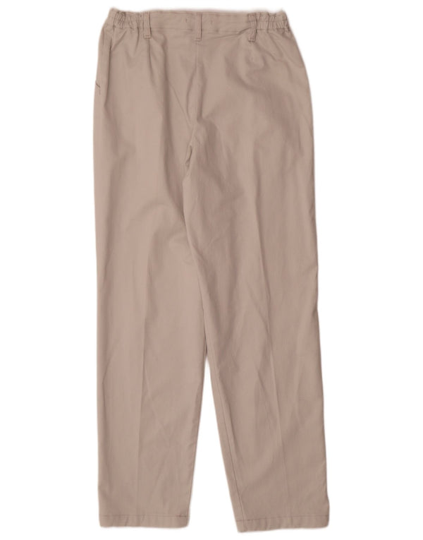 Pantaloni casual conici pentru femei Lee US 12 Large W32 L32 Bej Bumbac