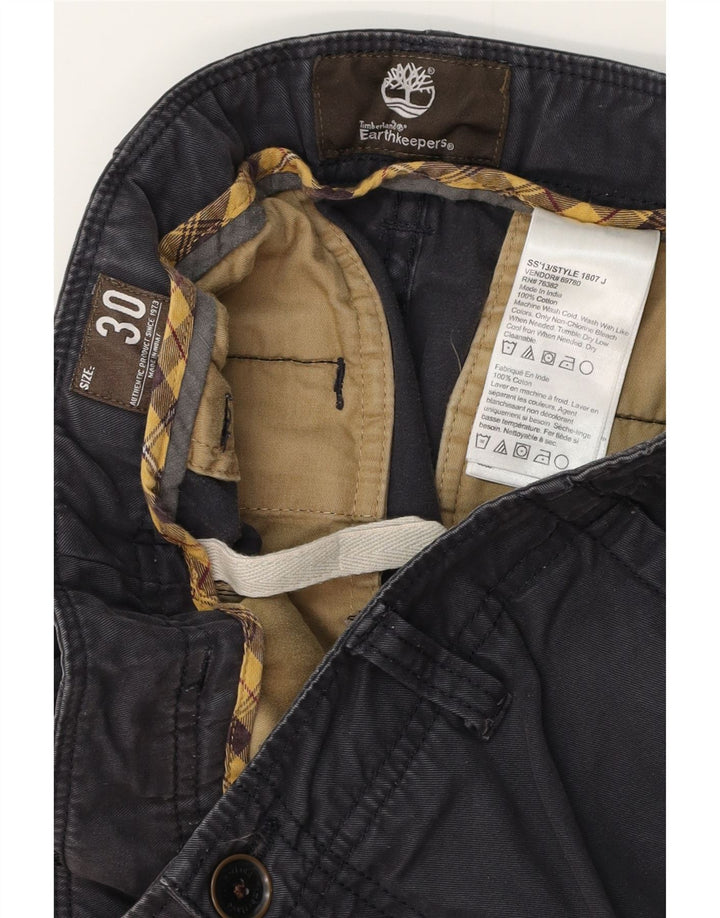 Pantaloni scurți chino TIMBERLAND Earthkeepers pentru bărbați W30, bumbac mediu albastru bleumarin