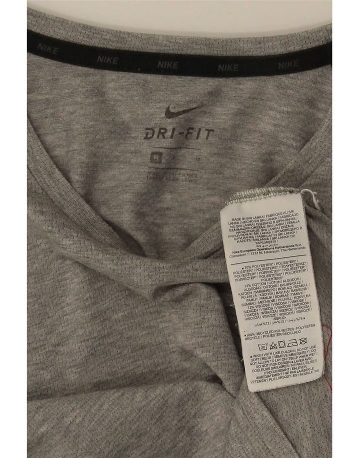 Tricou Nike Dri Fit pentru bărbați Top Medium Gri din poliester cu pete