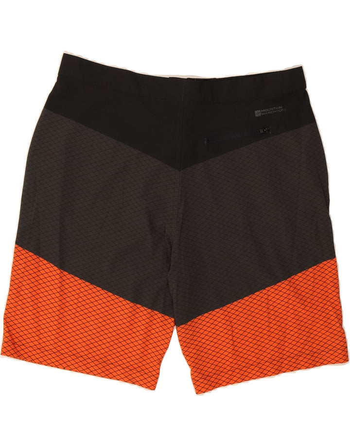 MOUNTAIN WAREHOUSE Mens Swimming Shorts XL Black Colourblock Polyester Vintage Mountain Warehouse and Second-Hand Mountain Warehouse from Messina Hembry 