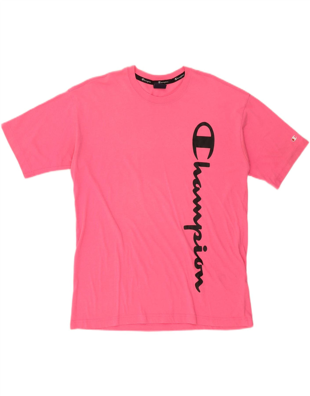 Tricou grafic pentru bărbați CHAMPION Top din bumbac roz mediu