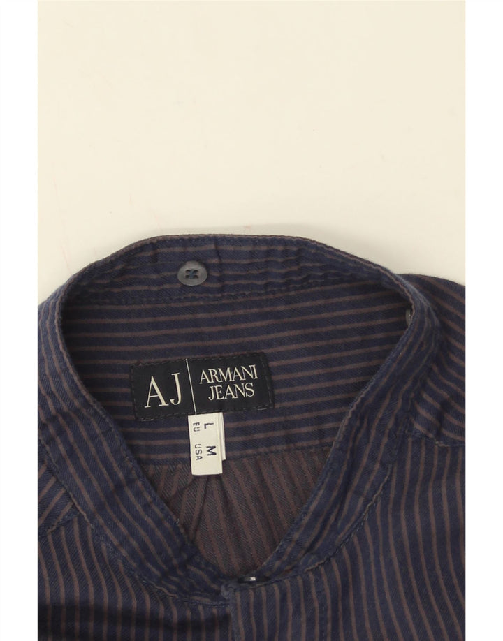 Cămașă Armani Jeans pentru bărbați, mare, bleumarin, cu dungi