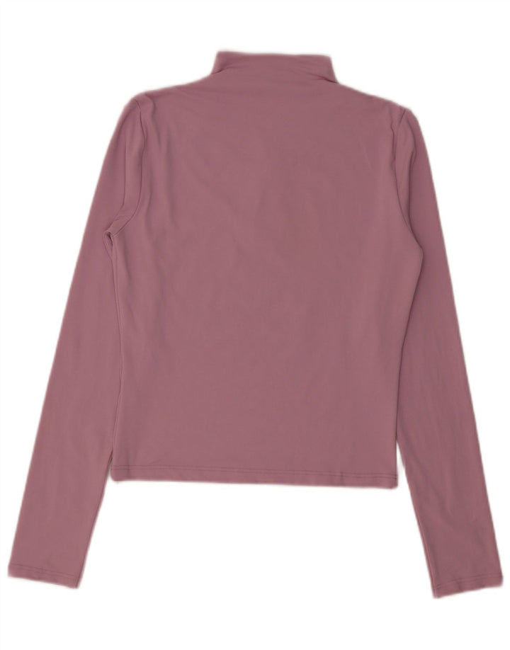 Gas pentru femei Top cu mânecă lungă UK 12 Medium Pink Poliamidă