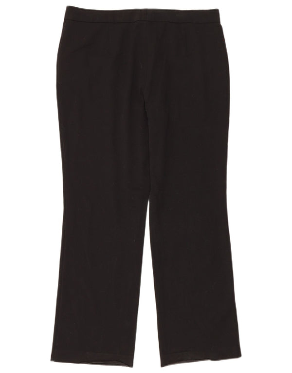 Pantaloni casual drepti pentru femei Marks & Spencer UK 14 Large W34 L28 Negru