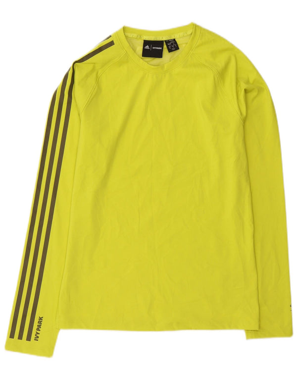Adidas bărbați Ivy Park See Through Top cu mânecă lungă din poliester galben mic