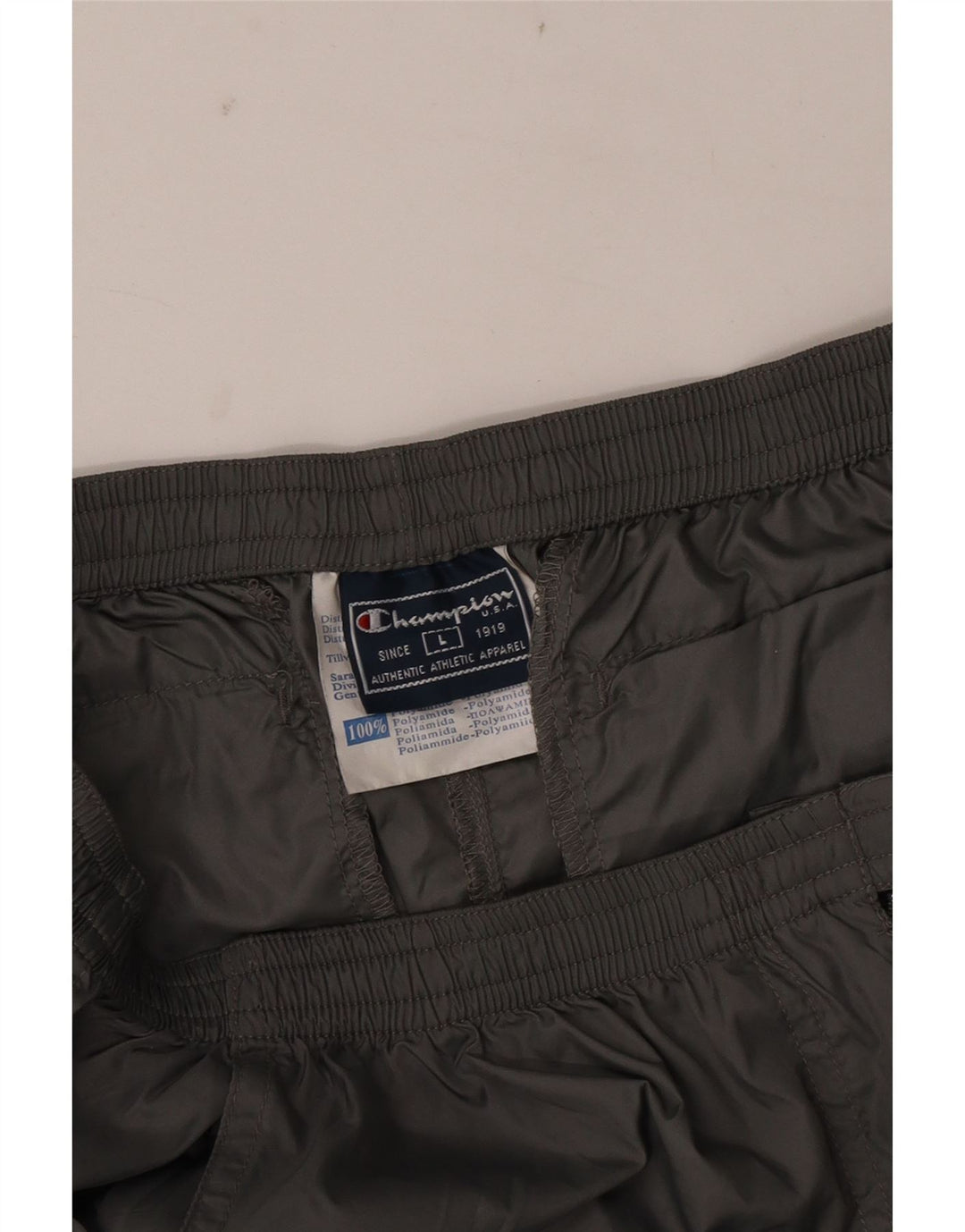 Pantaloni cargo drepti pentru femei Champion Large W32 L30 Poliamidă gri