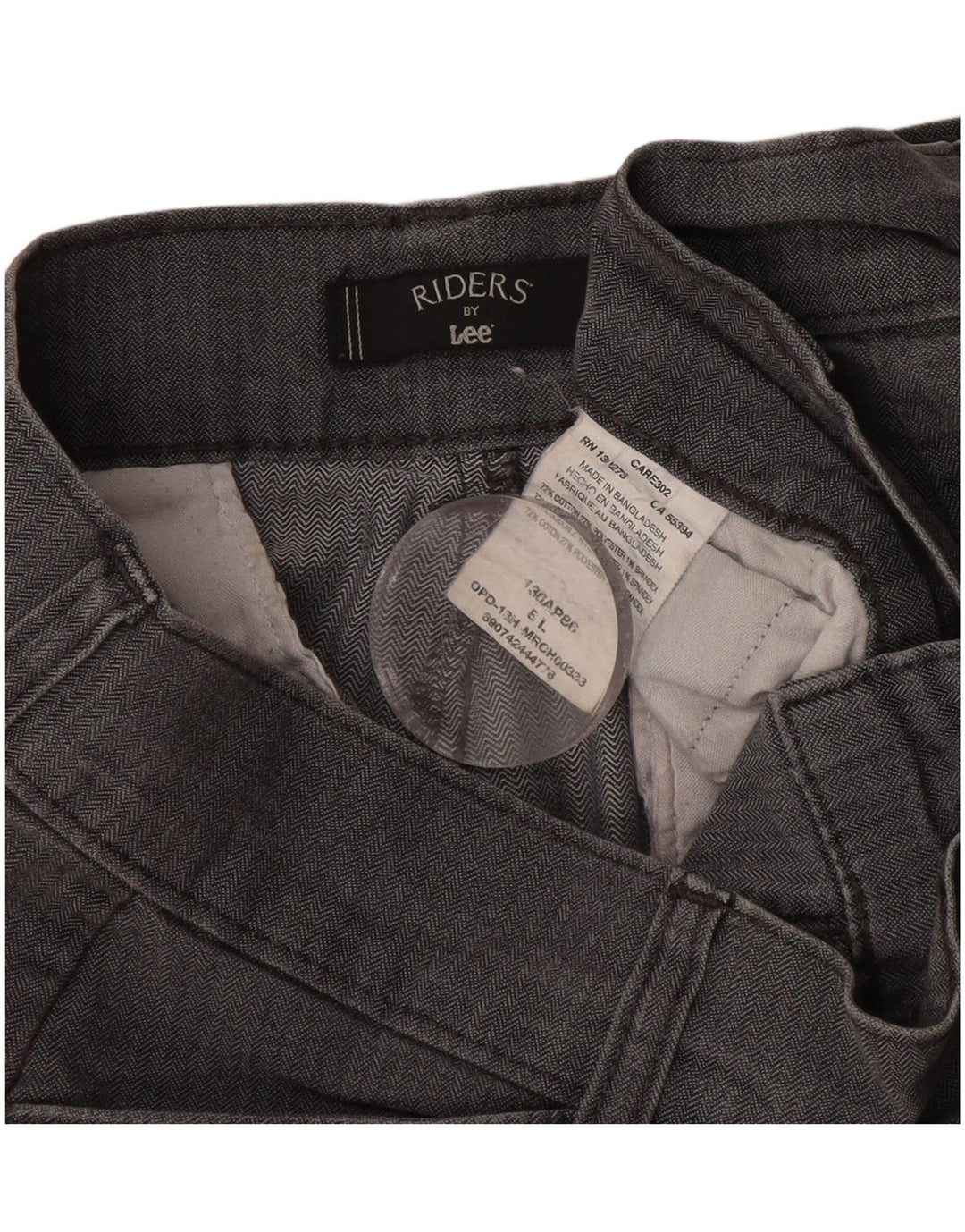 Pantaloni casual LEE Riders pentru femei US 8 Medium W30 L32 Gri Herringbone