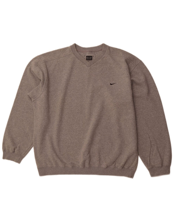 Pulover NIKE pentru bărbați UK 45/47 XL bumbac gri