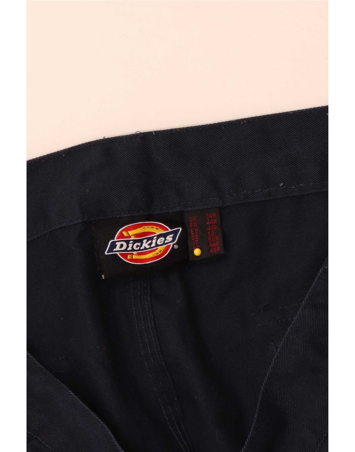 Pantaloni cargo cu fixare pentru bărbați Dickies L34 L30 poliester bleumarin