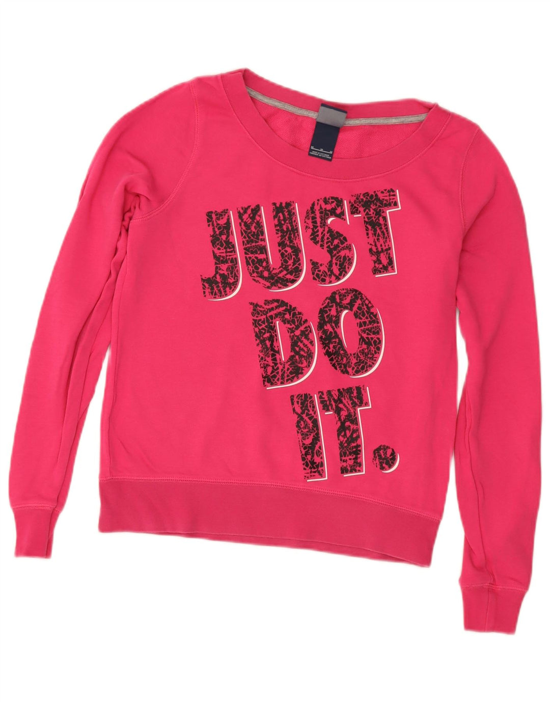 Pulover Nike pentru damă cu grafică, UK 12, bumbac roz mediu