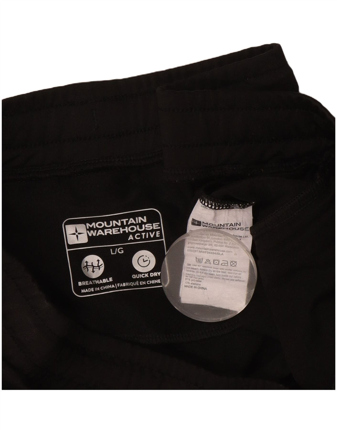 Mountain Warehouse Pantaloni de trening pentru bărbați Poliester negru mare
