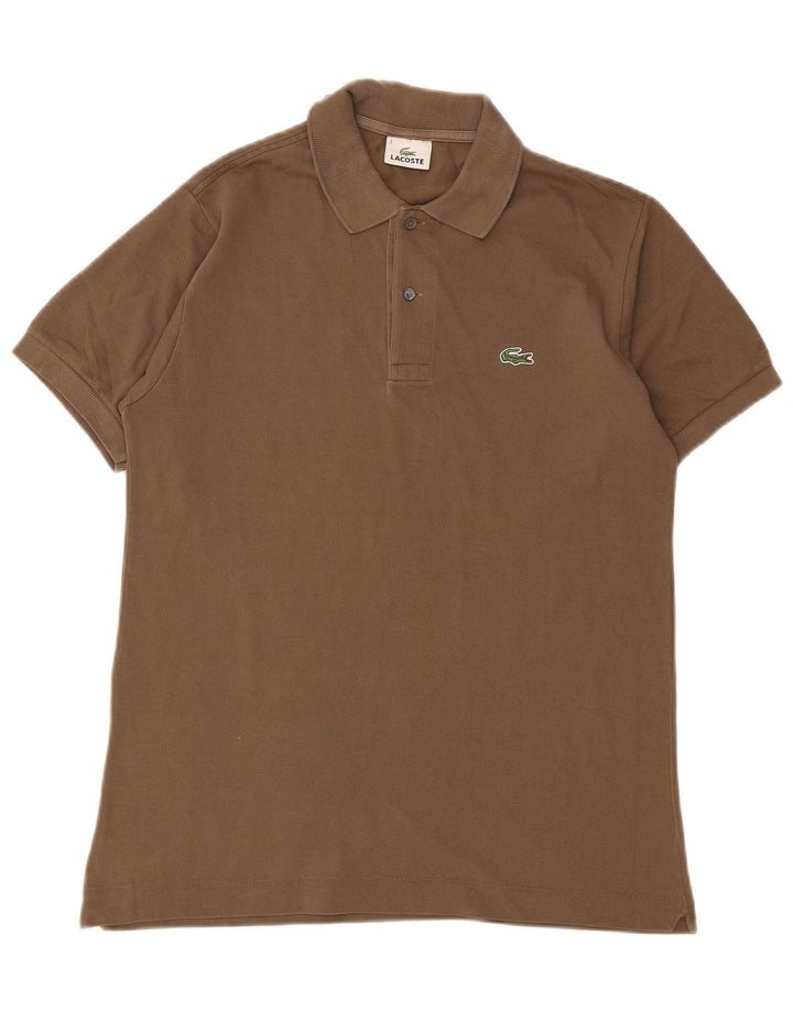 Tricou polo pentru bărbați Lacoste Mărimea 3 Mic Kaki