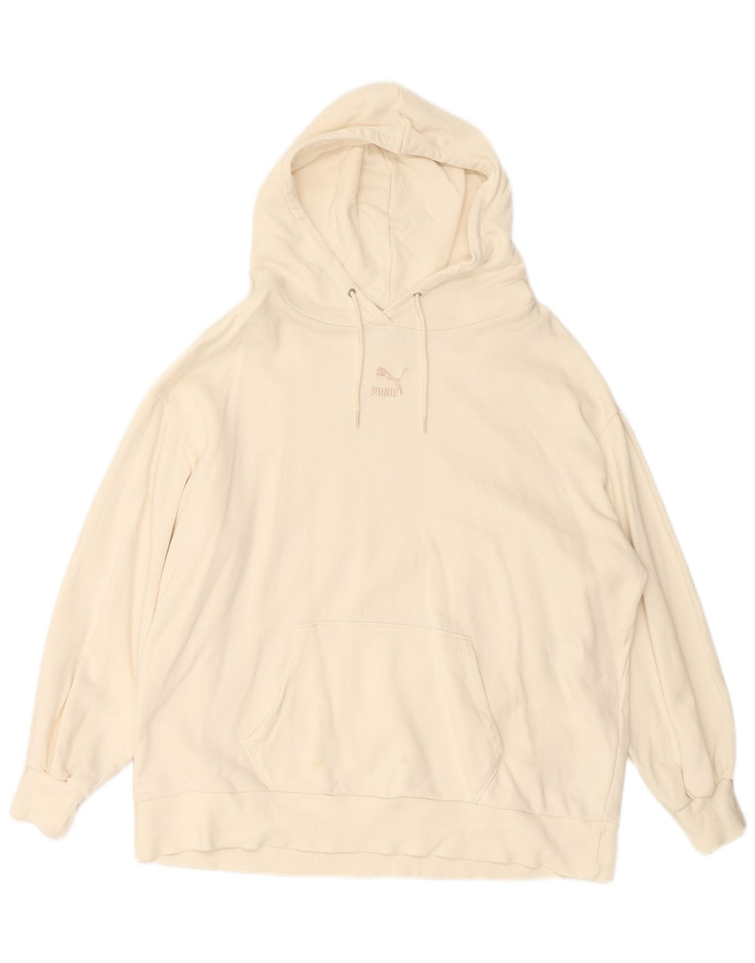 Pulover supradimensionat pentru femei PUMA UK 14 Bumbac alb mediu