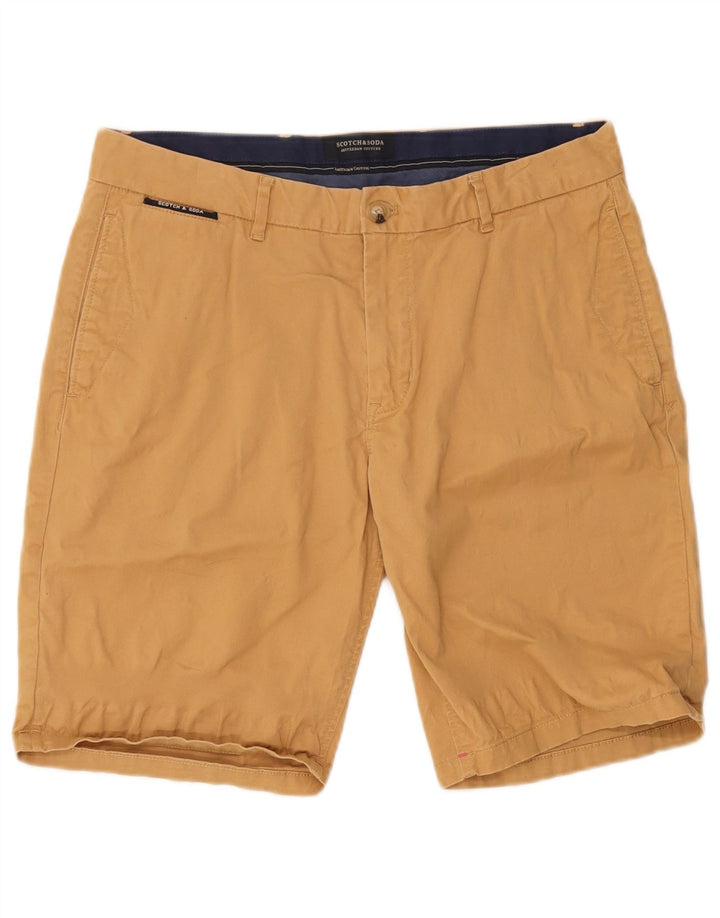 Scotch & Soda Pantaloni scurți chino pentru bărbați W33, bumbac mediu bej