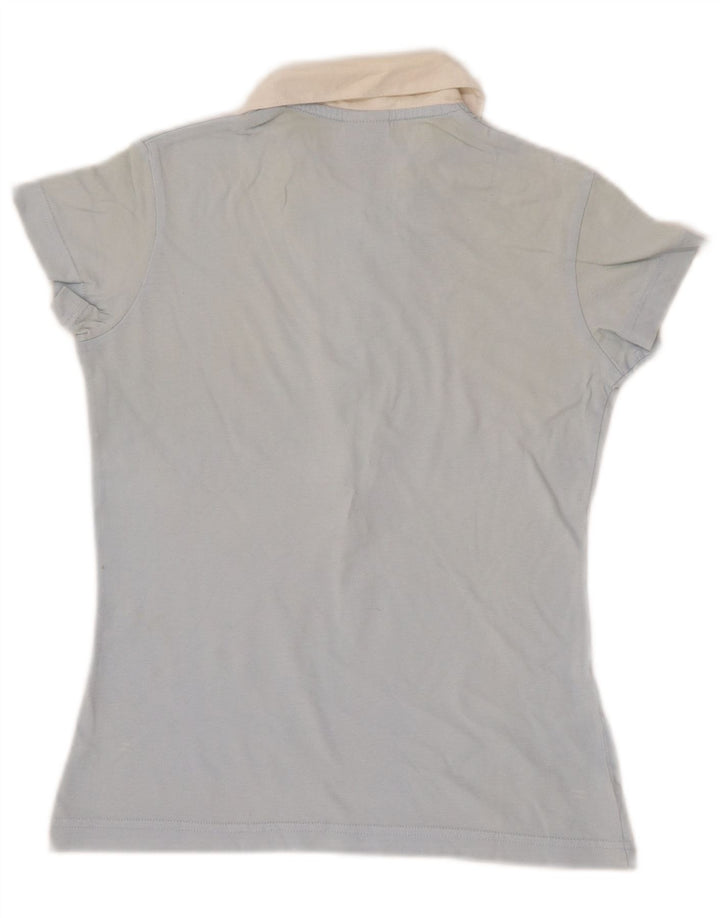 Tricou polo NIKE pentru femei UK 10/12 Medium Blue Colorblock