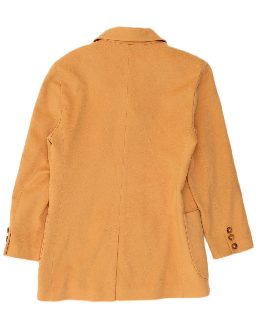 HENRY WHITE Jachetă Blazer pentru femei cu 3 nasturi UK 14 Lână mare bej