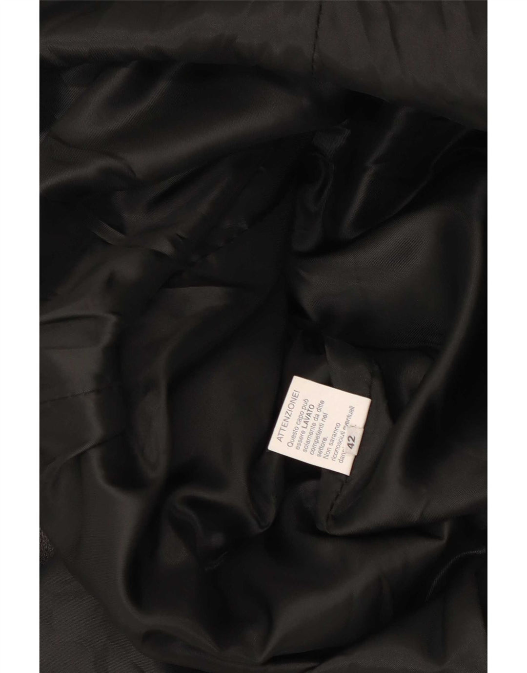 Palton din piele vintage pentru femei IT 42 Medium Black
