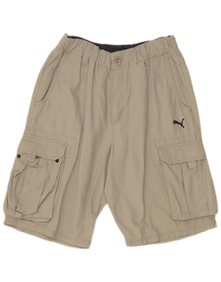 Pantaloni scurți cargo Puma pentru bărbați, mediu W32, bumbac gri