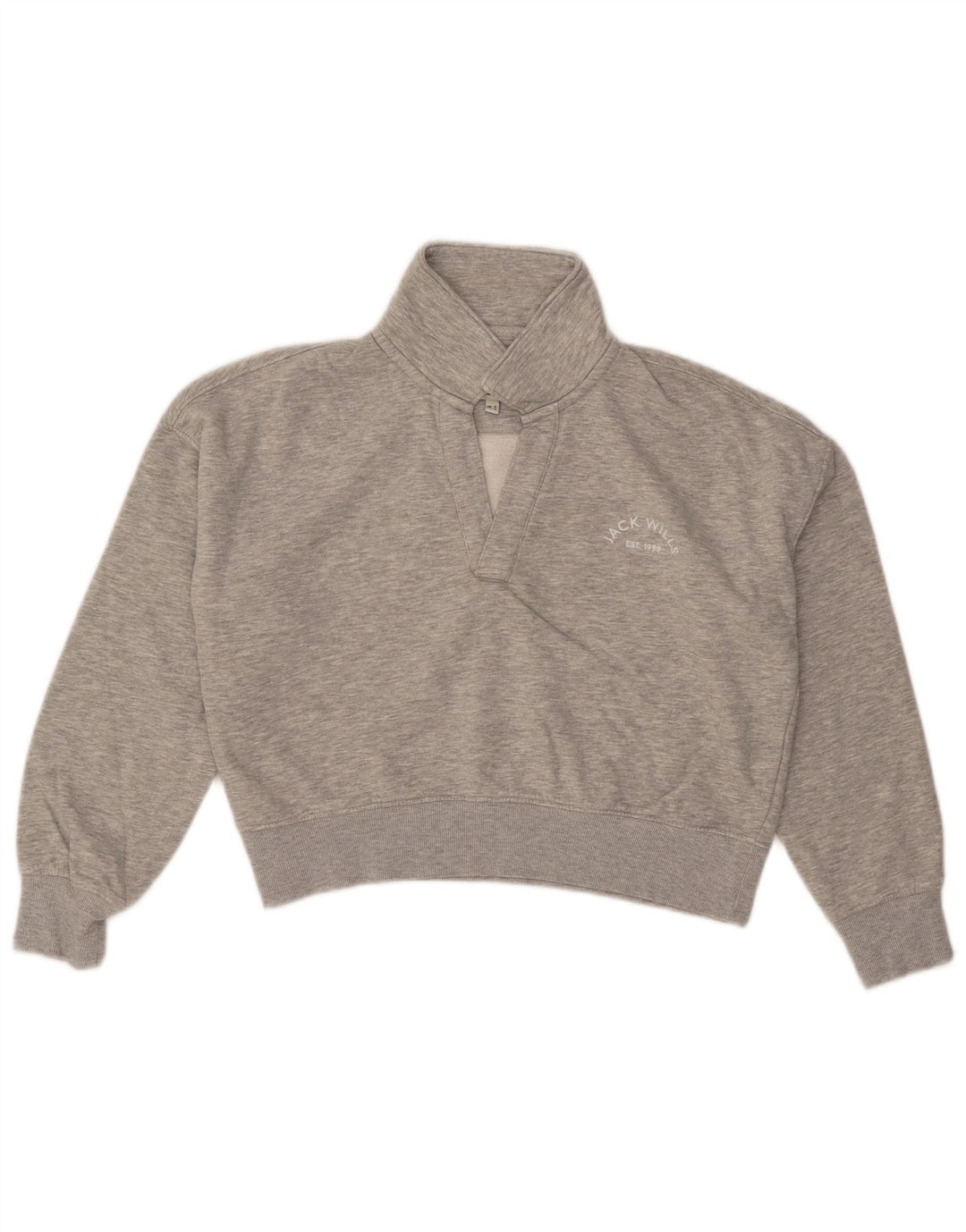 Pulover pentru femei Jack Wills Crop Oversized Pulover UK 8 Small Gri Flecked