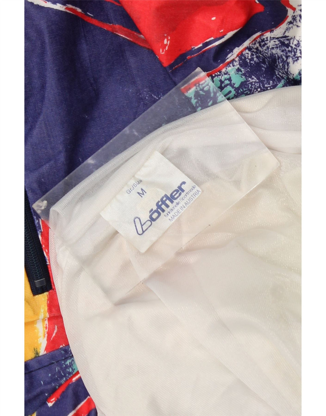 Jachetă de ploaie cu glugă Loffler pentru bărbați UK 38 Medium Multicolor Geometric