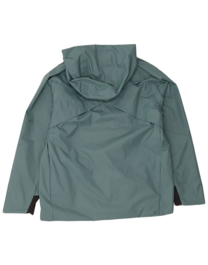DECATHLON Jachetă de ploaie Quechua cu glugă pentru băieți 12-13 ani Poliester verde