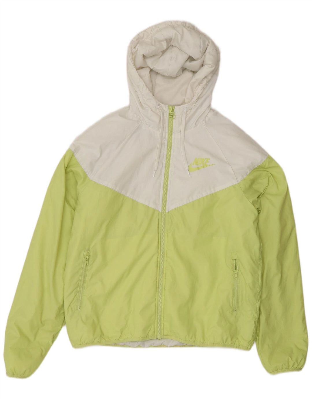 Jachetă bomber cu glugă NIKE pentru bărbați UK 38 Medium Green Colorblock Poliester