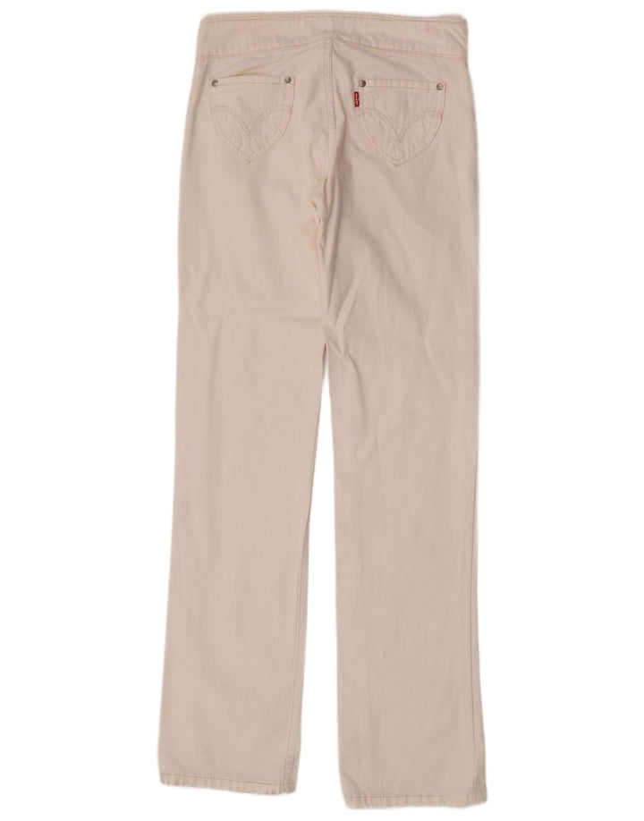 Blugi drepti pentru femei Billie May Levi's W28 L33 alb