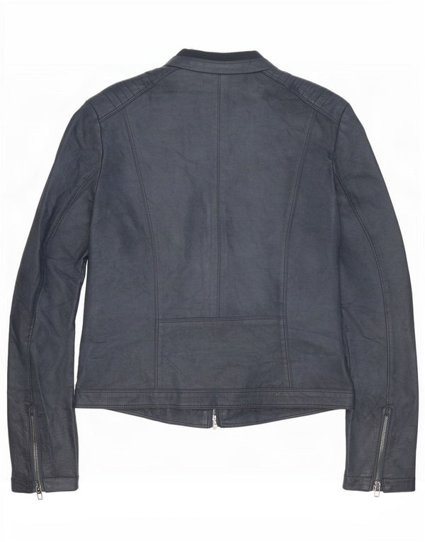 Jachetă de piele Alcott pentru femei UK 18 XL Albastru