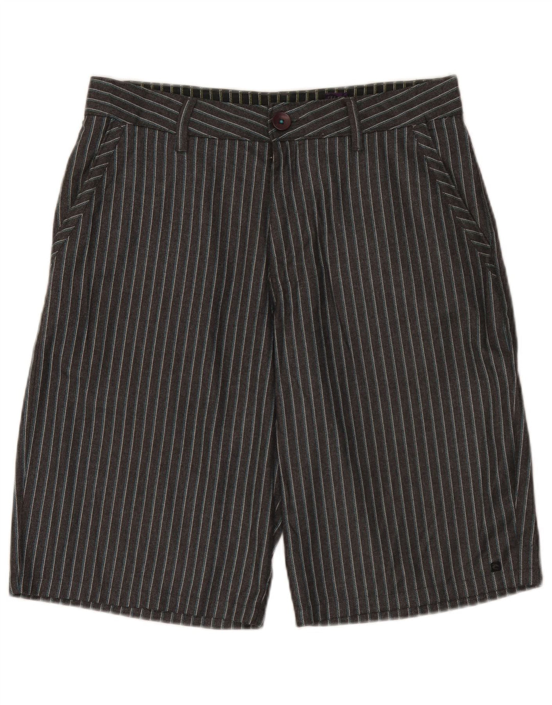 Pantaloni scurți chino pentru bărbați Rip Curl W32 Poliester cu dungi gri medii