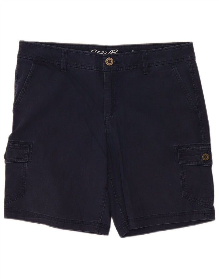 Pantaloni scurti cargo pentru femei Eddie Bauer US 10 Large W34 Bumbac bleumarin