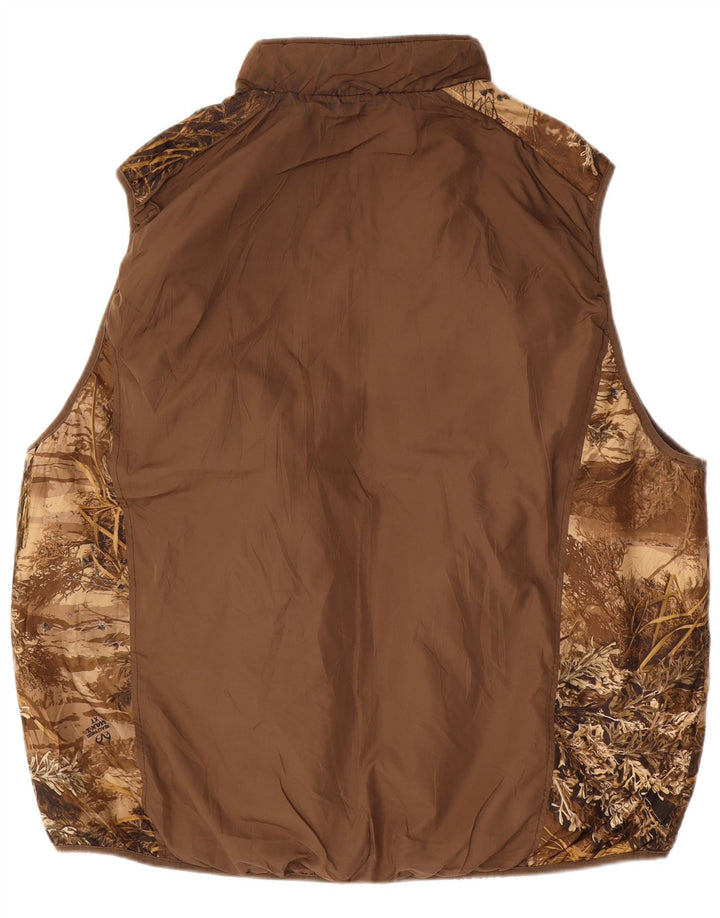 REALTREE Gilet reversibil pentru bărbați IT 54/56 3XL Maro Camuflaj Poliester