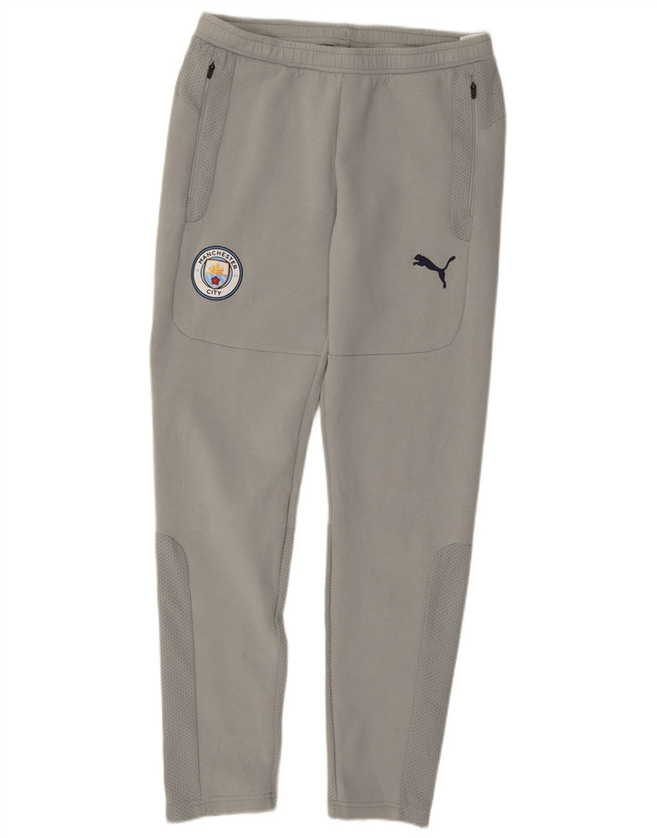 Pantaloni de trening PUMA Manchester City pentru bărbați, mari, gri, bumbac