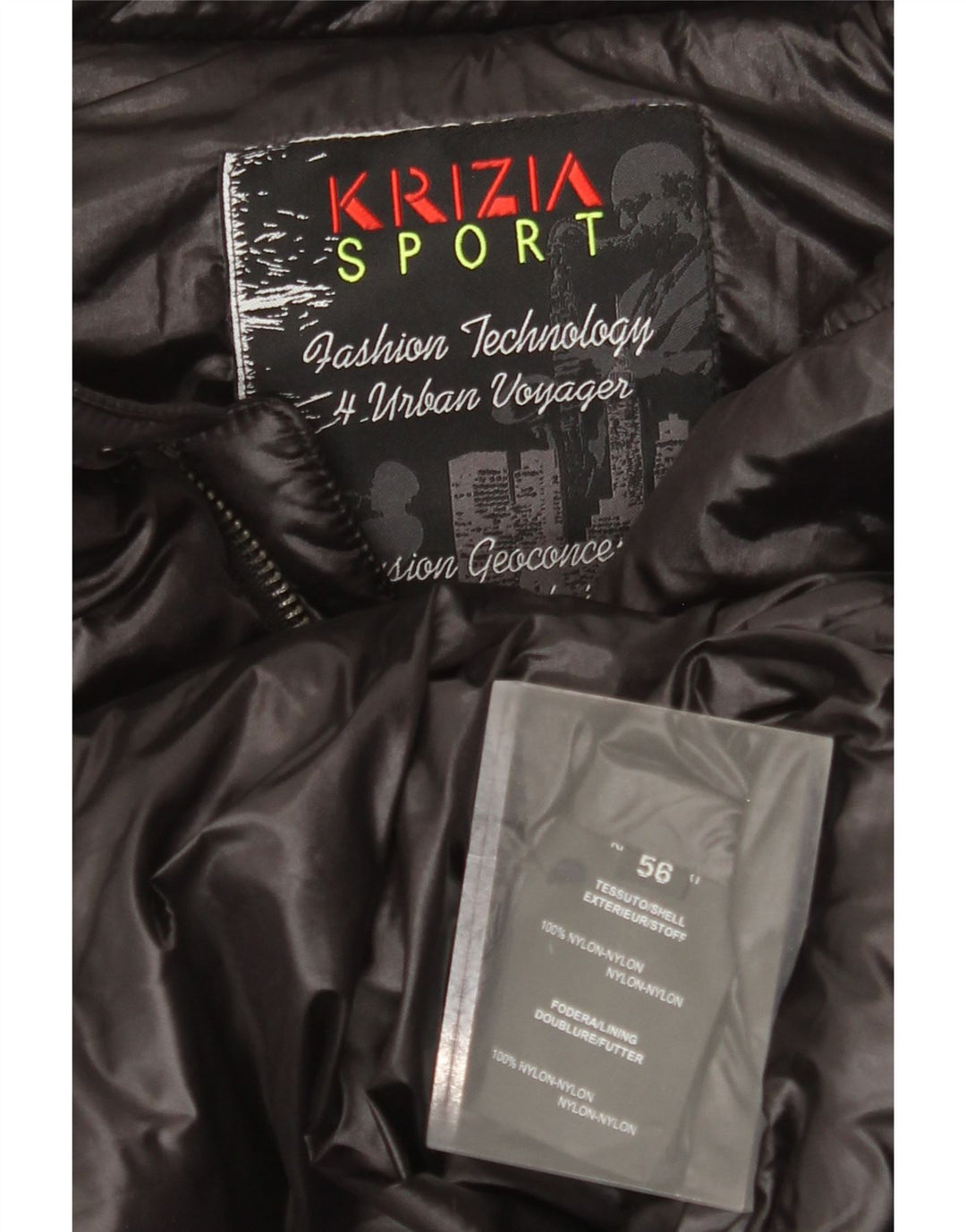 Gilet căptușit pentru bărbați Krizia IT 56 3XL Nylon negru