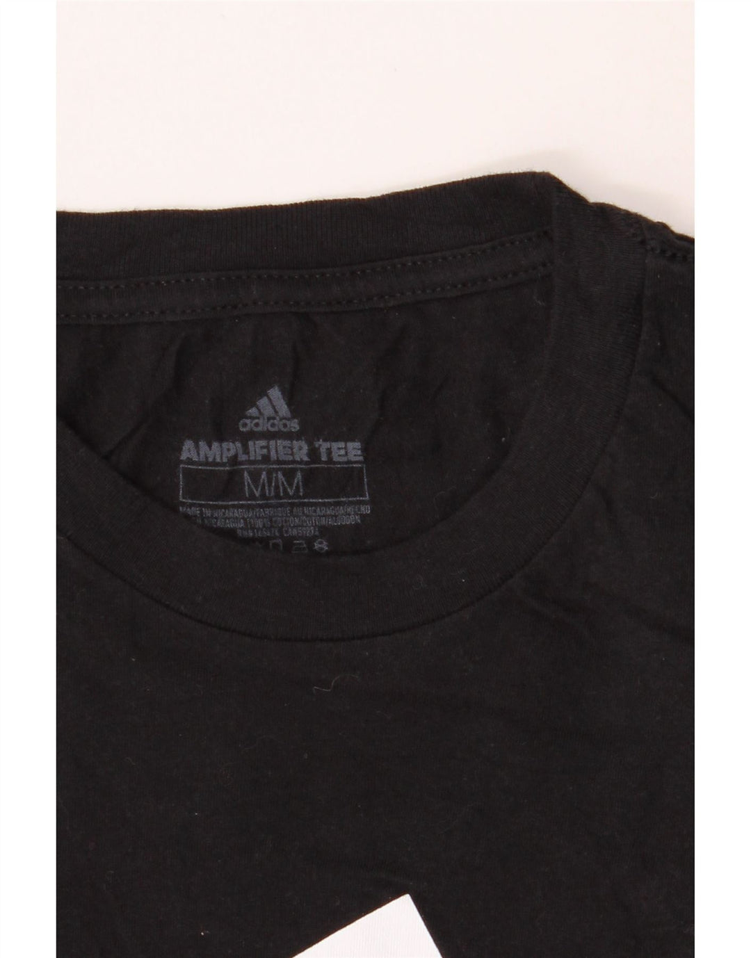 ADIDAS Mens Graphic T-Shirt Top Medium Black Cotton Vintage Adidas and Second-Hand Adidas from Messina Hembry 