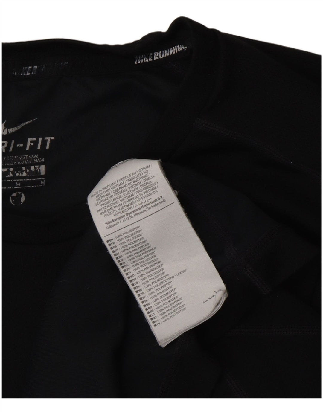 Tricou Nike Dri Fit pentru bărbați Top Mediu Negru Poliester