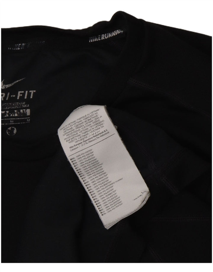 Tricou Nike Dri Fit pentru bărbați Top Mediu Negru Poliester