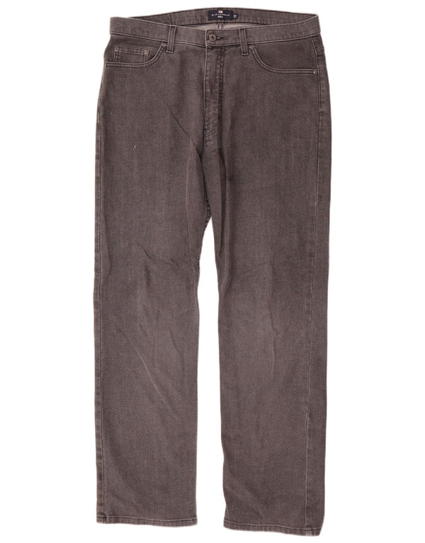 Blugi drepți pentru bărbați Marks & Spencer Blue Harbour W36 L31 bumbac gri
