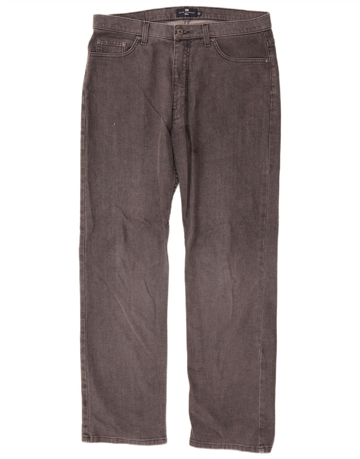 Blugi drepți pentru bărbați Marks & Spencer Blue Harbour W36 L31 bumbac gri