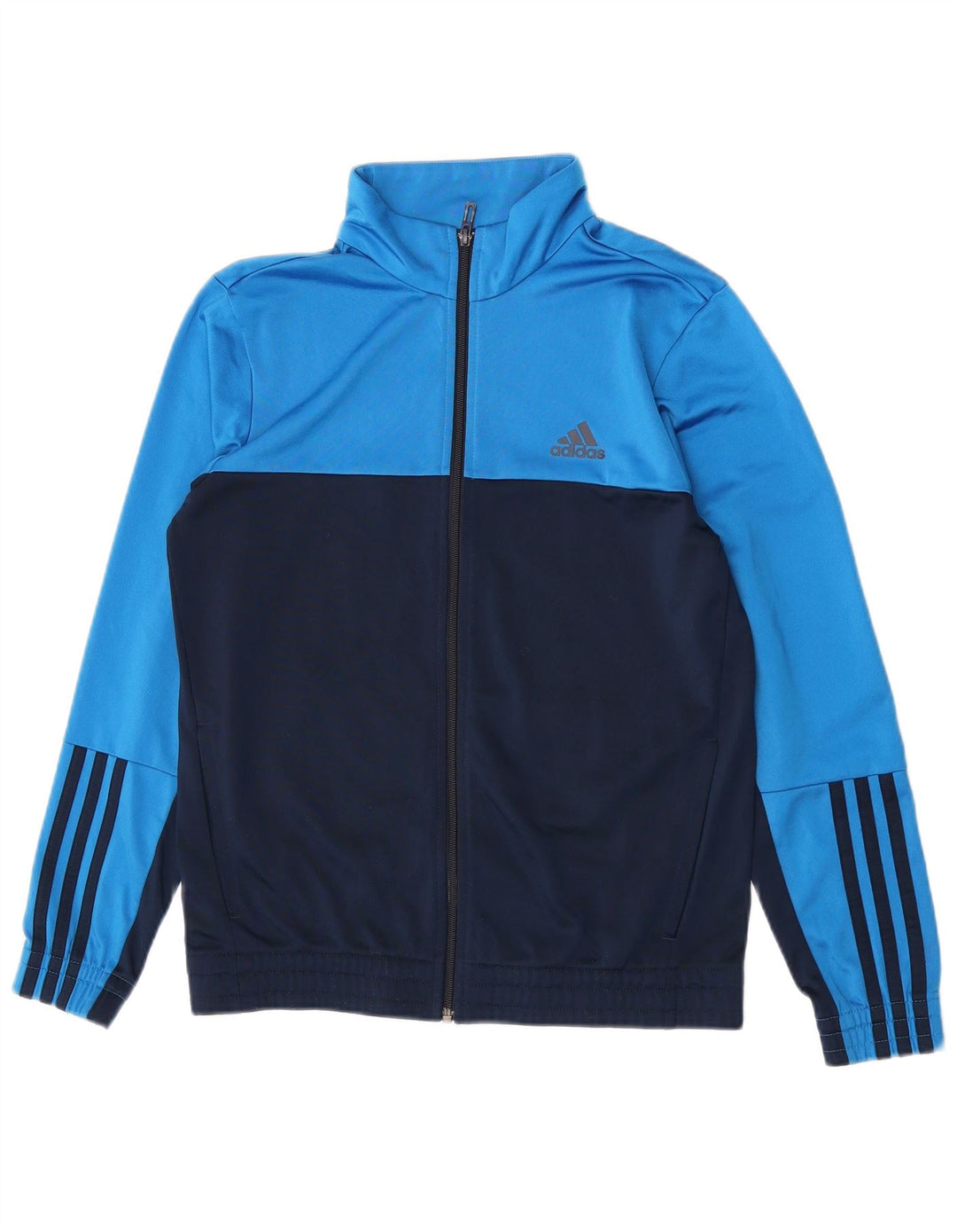 Jachetă de trening pentru băieți Adidas 13-14 ani, albastru, color block