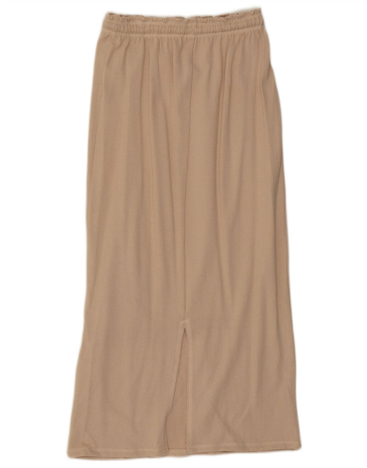 Fusta Midi Zara Femei Mic W26 Bej Bumbac
