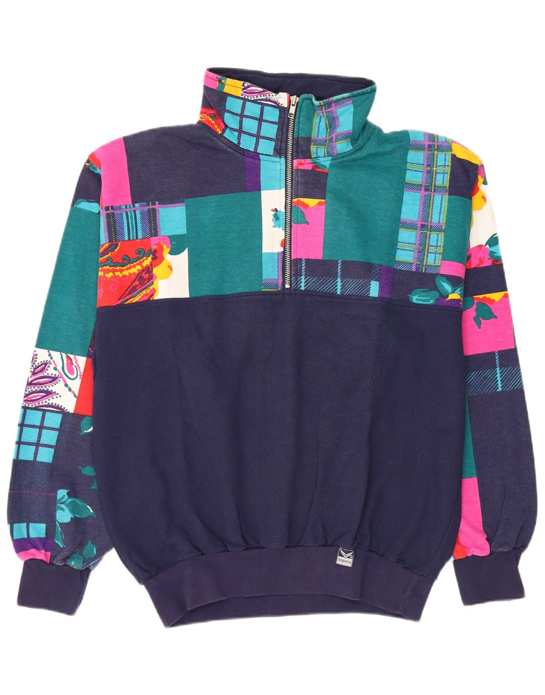 Trening pentru femei TRIGEMA UK 14 Medium Bluemarin Patchwork Bumbac