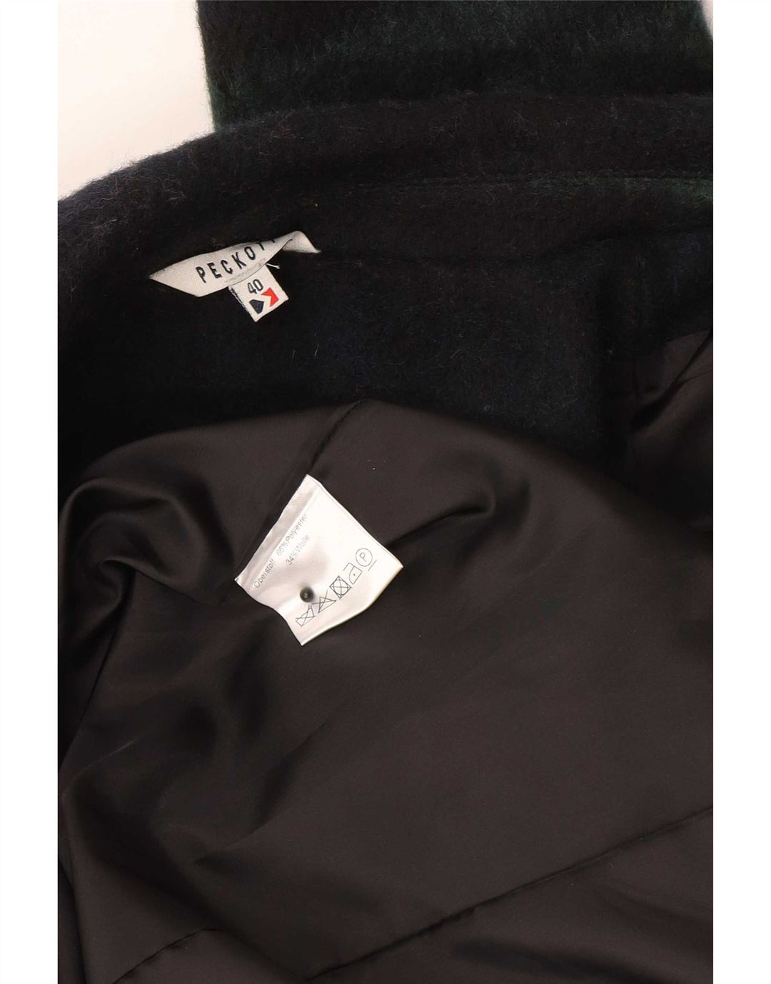 Pardesiu Peckott pentru femei EU 40 Medium bleumarin cu dungi Poliester