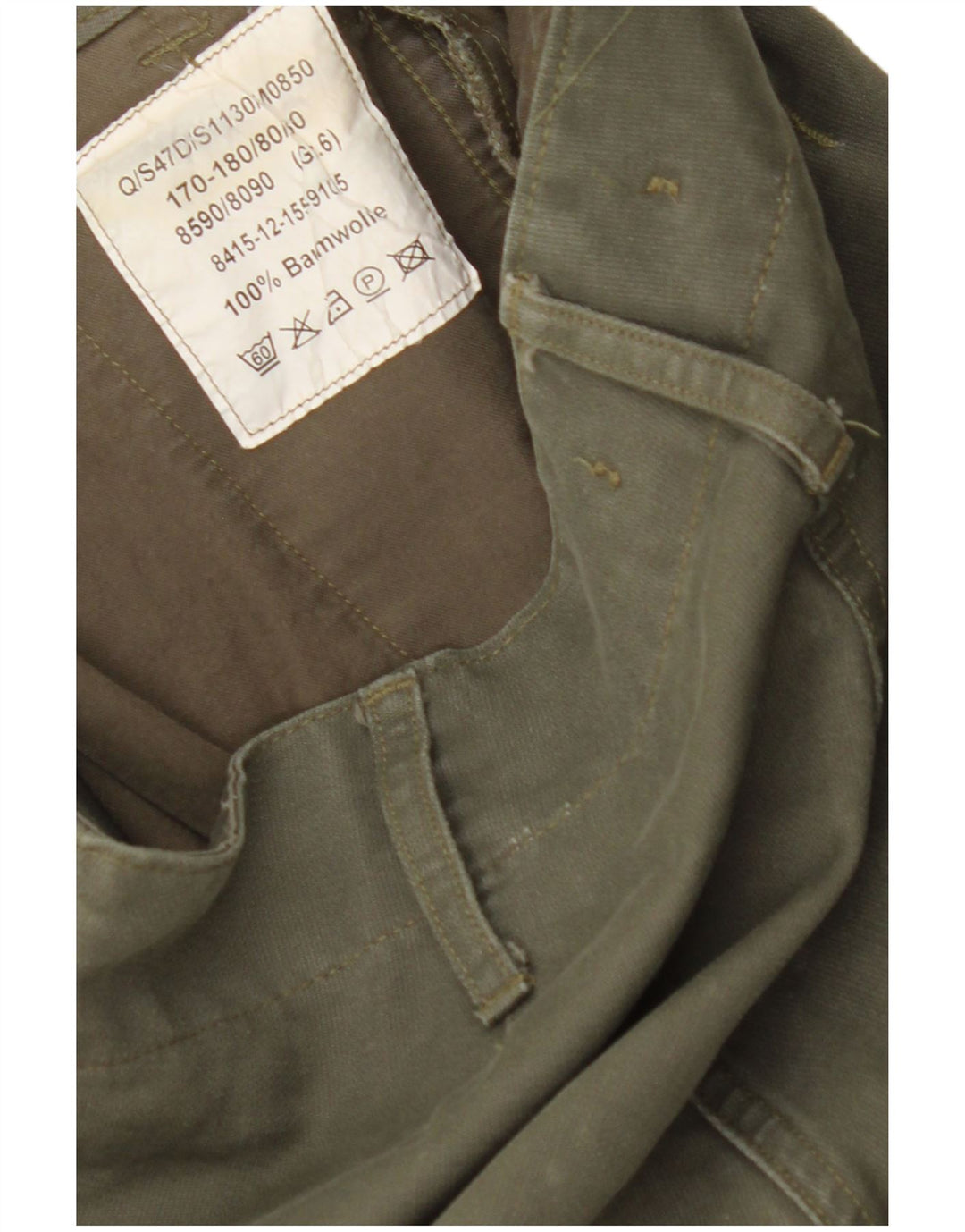 Pantaloni cargo drepți pentru bărbați VINTAGE L30 L28 bumbac kaki