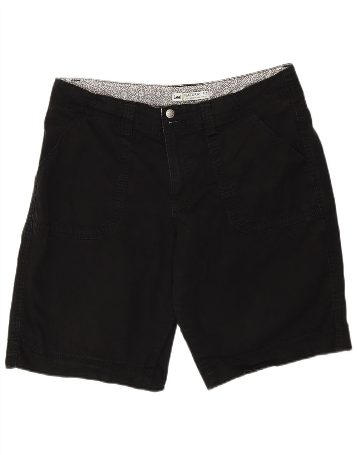 Pantaloni scurți chino pentru femei Lee Natural Fit US 12 Large W34 Bumbac negru