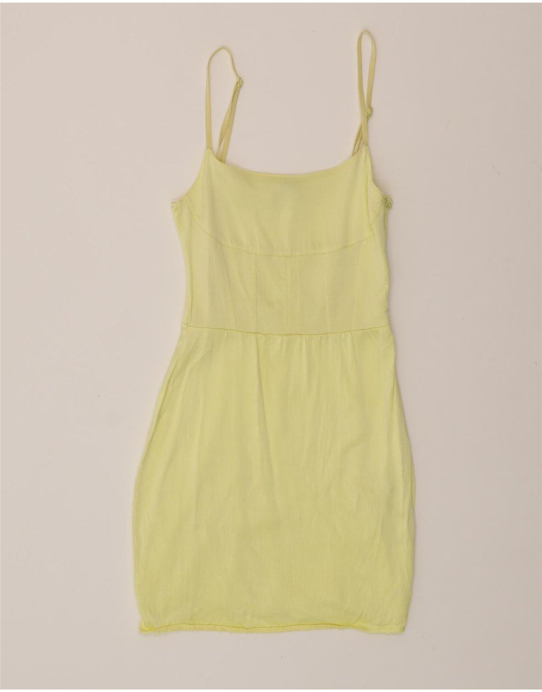 Rochie Slip Femei ZARA UK 8 Small Yellow Viscose
